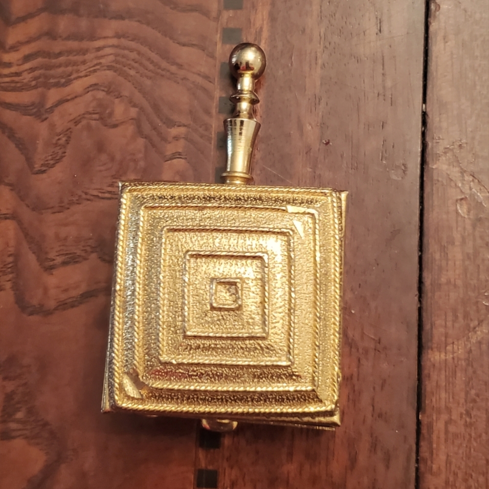 Vintage Portable Gold Ashtray
